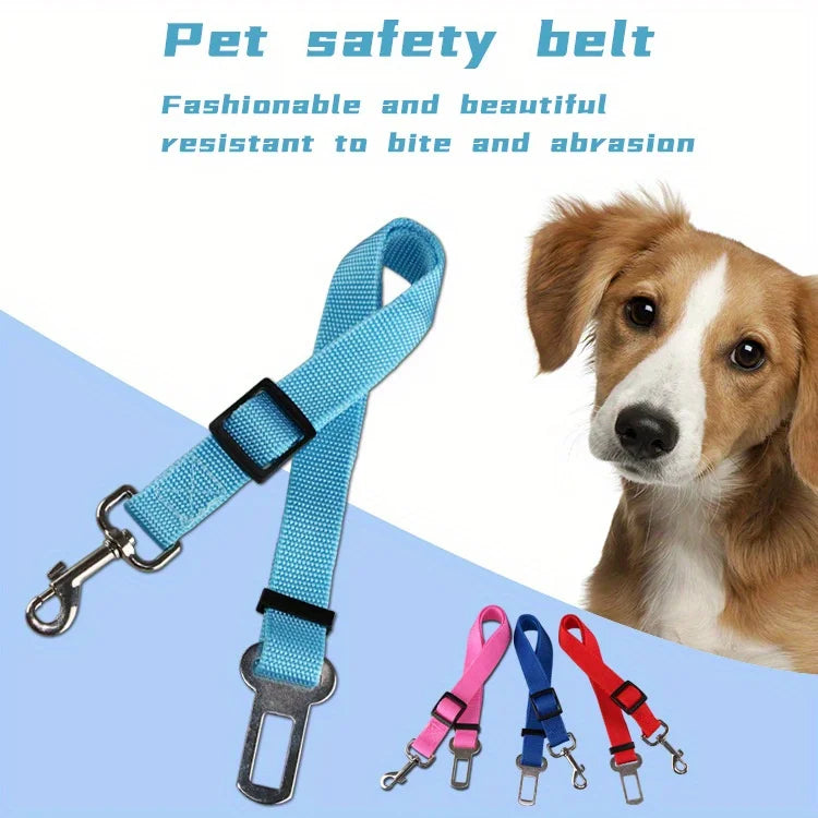 Adjustable Harness and Leash Cat Dog Car Seat Belt Pet Seat Vehicle Dog Harness Lead Clip TractionCar Travel Supplies for Dogs - My Store