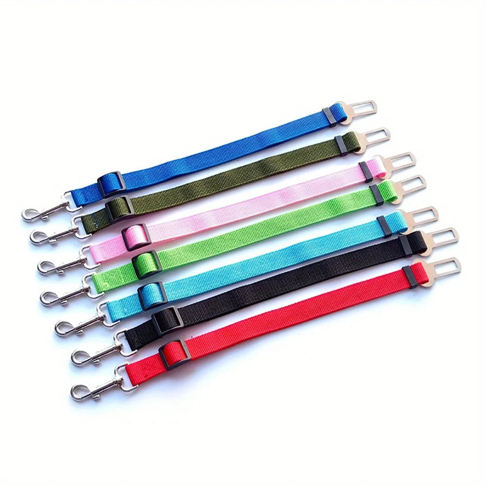 Adjustable Harness and Leash Cat Dog Car Seat Belt Pet Seat Vehicle Dog Harness Lead Clip TractionCar Travel Supplies for Dogs - My Store