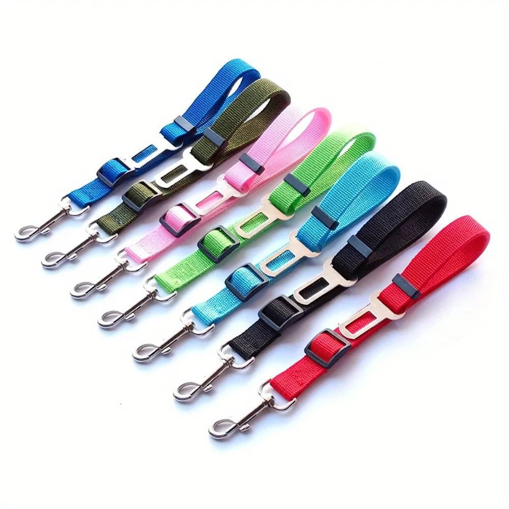 Adjustable Harness and Leash Cat Dog Car Seat Belt Pet Seat Vehicle Dog Harness Lead Clip TractionCar Travel Supplies for Dogs - My Store