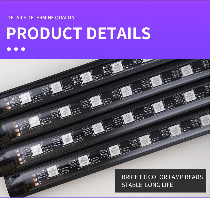 RGB Neon LED Car Interior Light Kit - MartHub