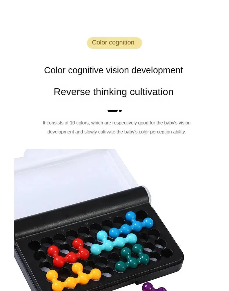 120 Challenges IQ 3D Puzzle Board Game Classic Pyramid Plate Pearl Logical Mind For Children Pyramid Beads Montessori Toys Gifts - My Store