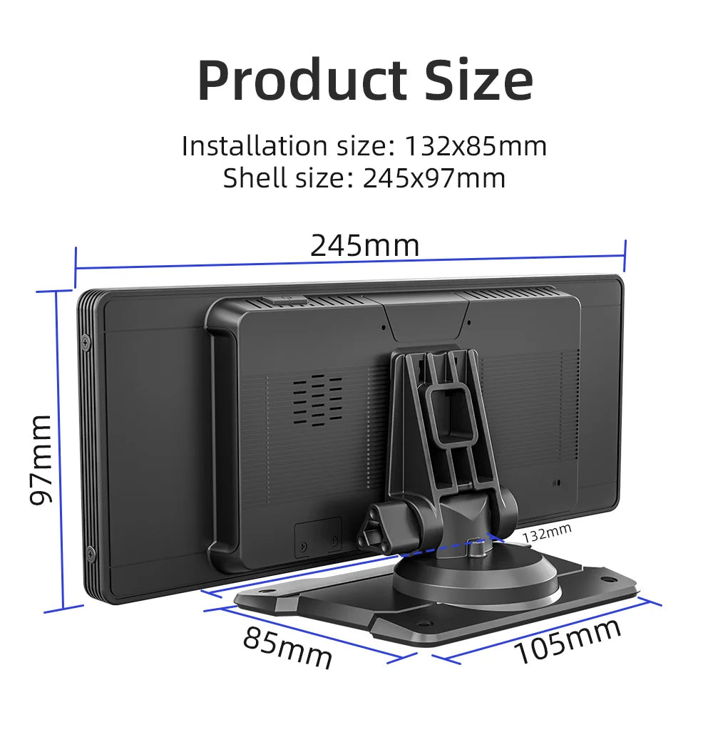 Portable 10.26" Wireless CarPlay & Reversing Camera - MartHub