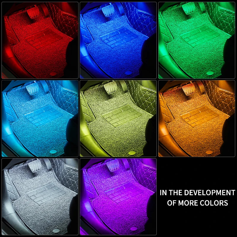 RGB Neon LED Car Interior Light Kit - MartHub