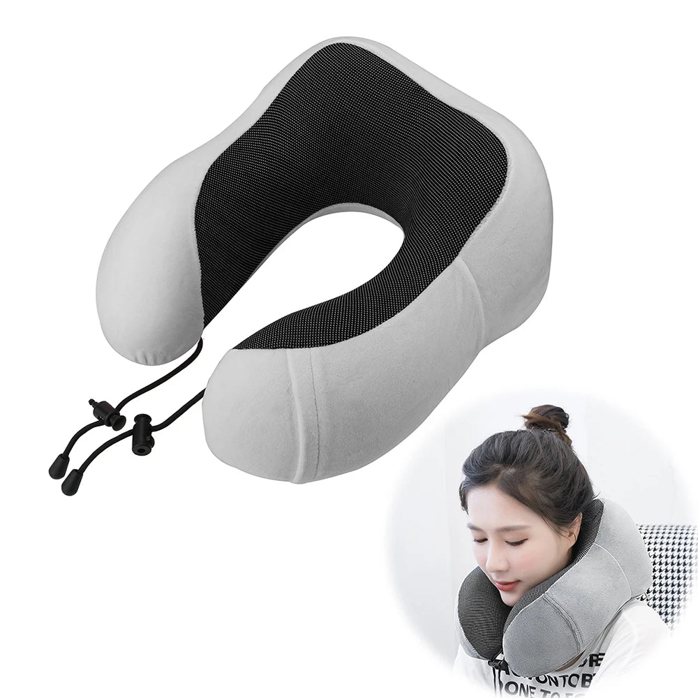 Memory Foam Travel Airplane Pillow - MartHub