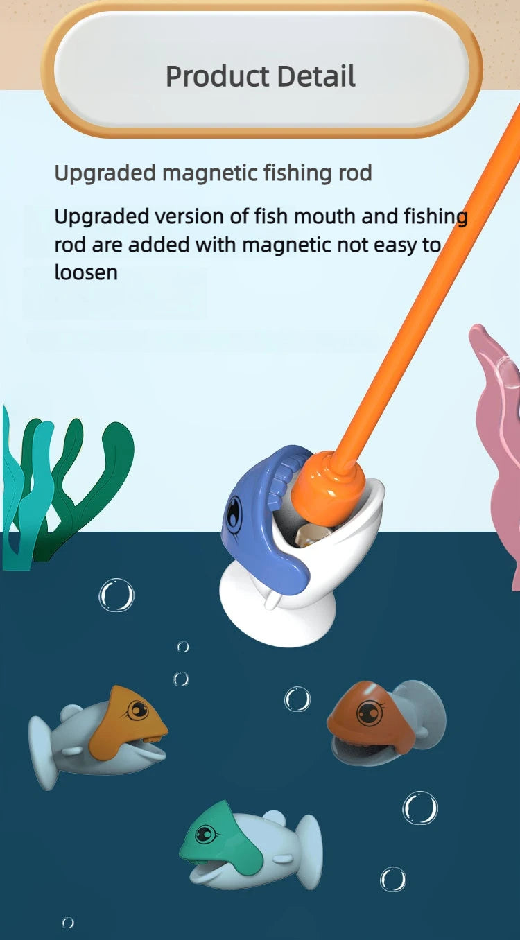 Dinosaur Simple Magnetic Fishing Toys Play Rod Game Toys for Children Baby Montessori with Rod Kids Educational Rotating Gift - My Store