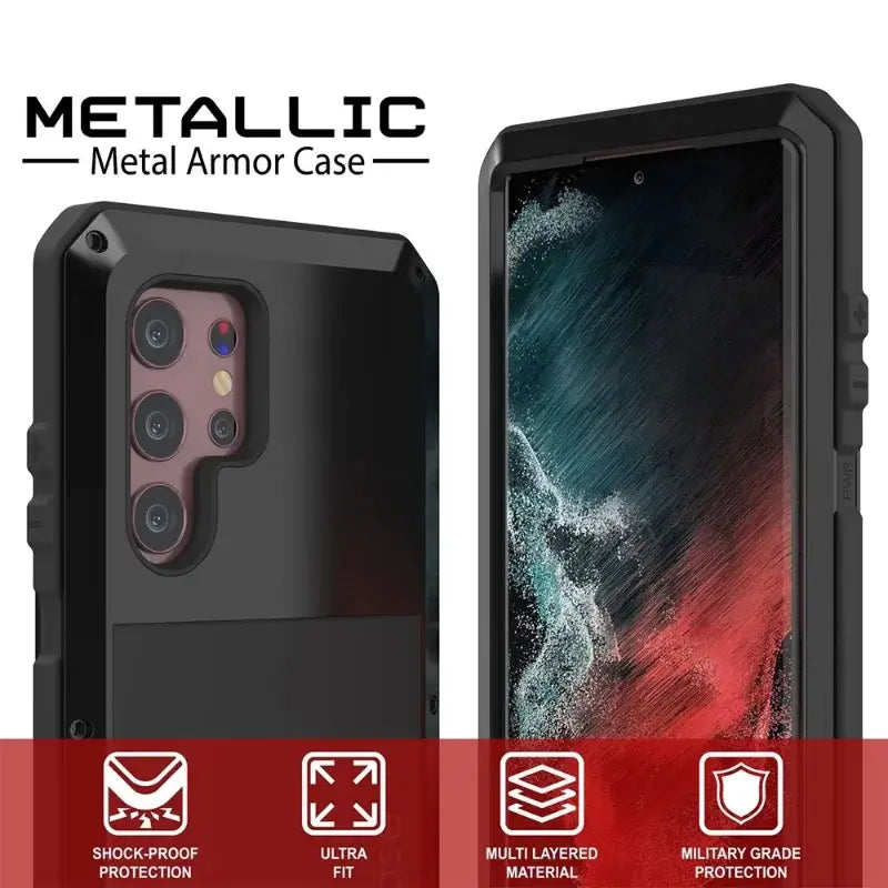 Samsung Ultra Armor Case S8 to S23 , Note 8 to Note 20 – Heavy-Duty Luxury Cover - MartHub