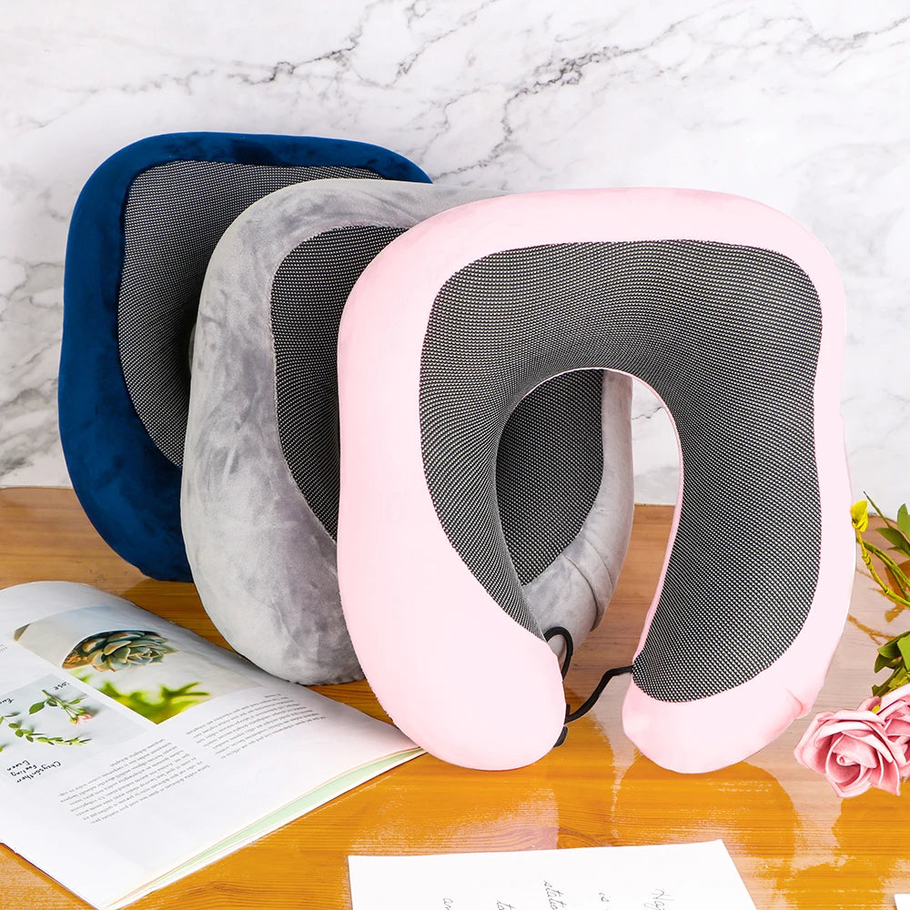 Memory Foam Travel Airplane Pillow - MartHub