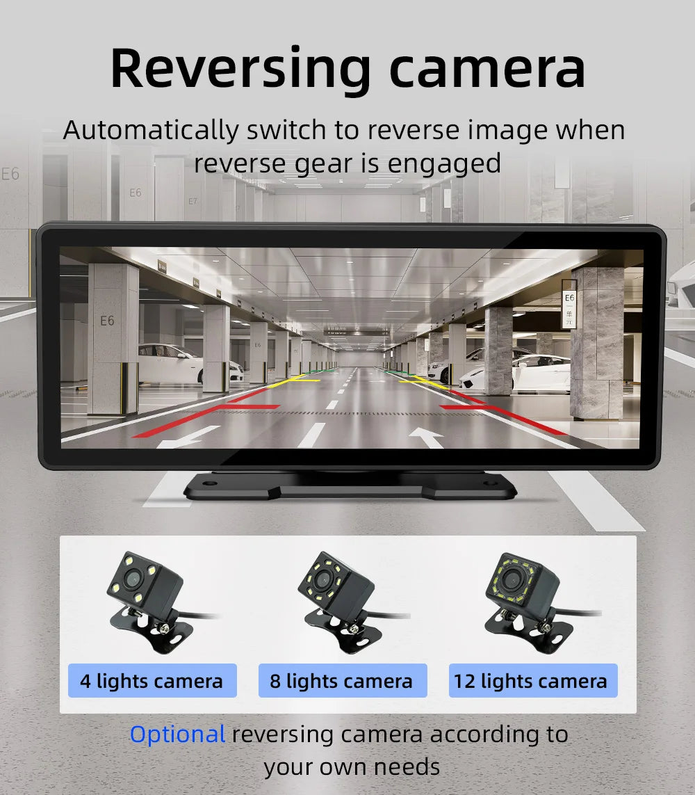 Portable 10.26" Wireless CarPlay & Reversing Camera - MartHub