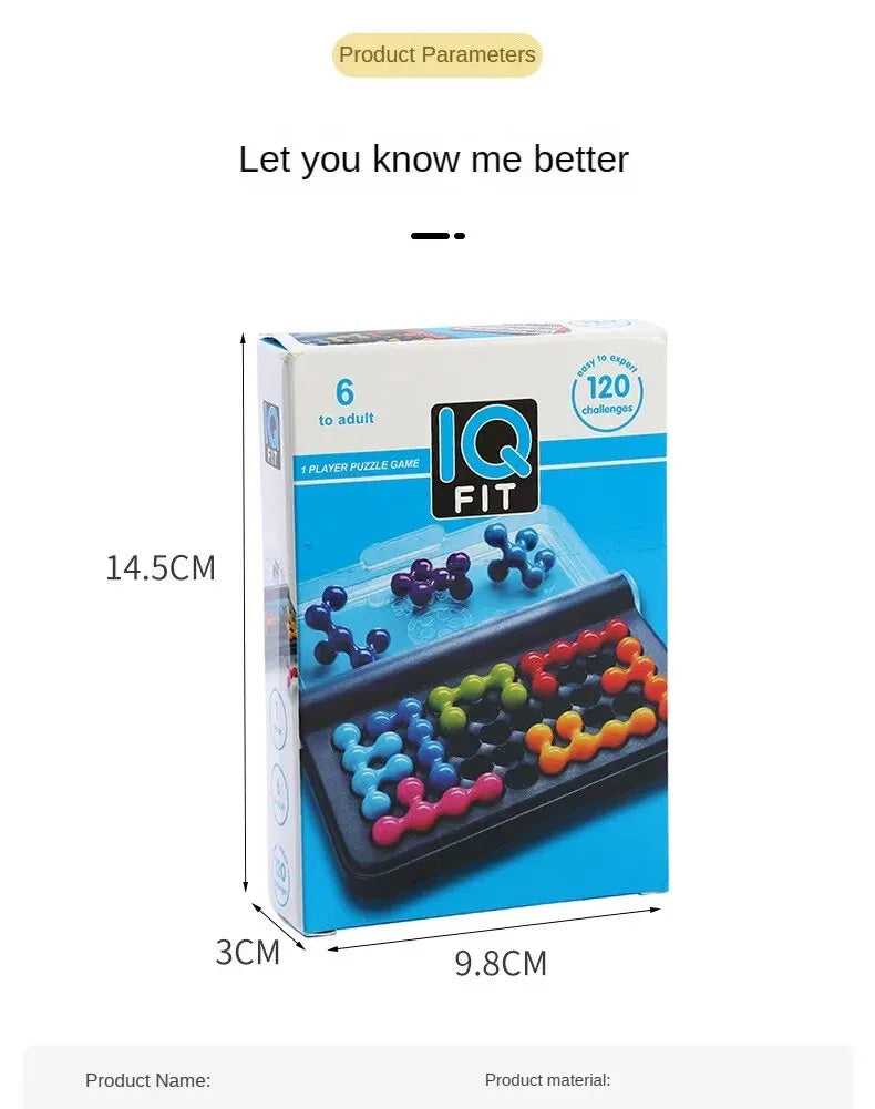 120 Challenges IQ 3D Puzzle Board Game Classic Pyramid Plate Pearl Logical Mind For Children Pyramid Beads Montessori Toys Gifts - My Store