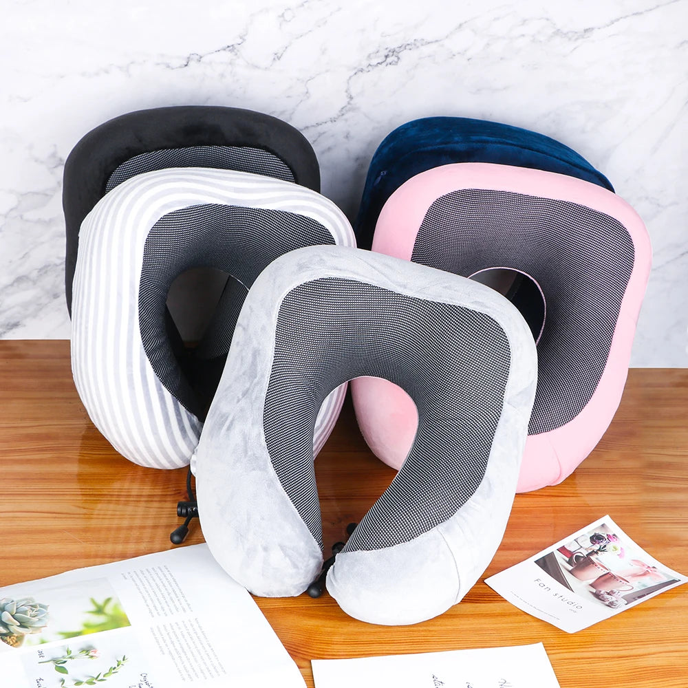 Memory Foam Travel Airplane Pillow - MartHub