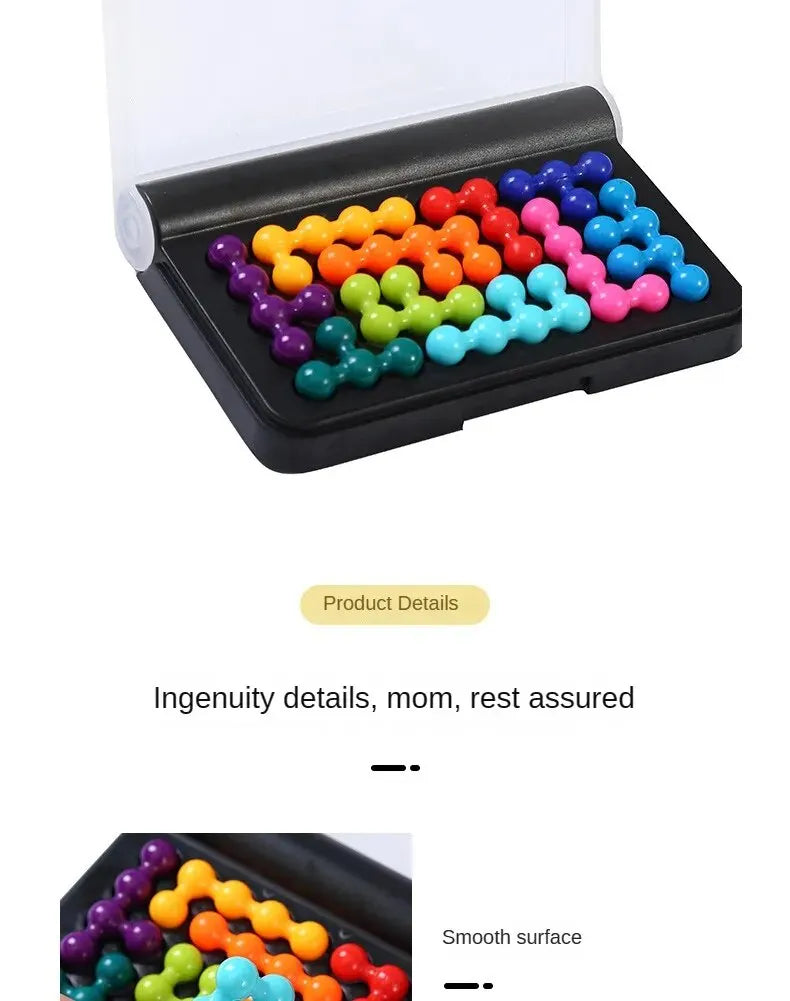 120 Challenges IQ 3D Puzzle Board Game Classic Pyramid Plate Pearl Logical Mind For Children Pyramid Beads Montessori Toys Gifts - My Store