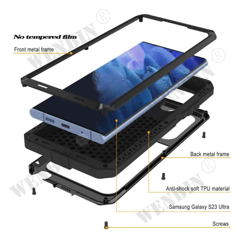 Samsung Ultra Armor Case S8 to S23 , Note 8 to Note 20 – Heavy-Duty Luxury Cover - MartHub
