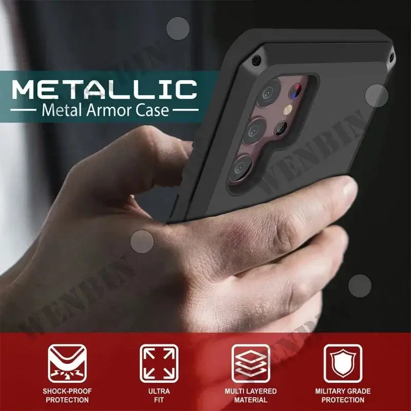 Samsung Ultra Armor Case S8 to S23 , Note 8 to Note 20 – Heavy-Duty Luxury Cover - MartHub