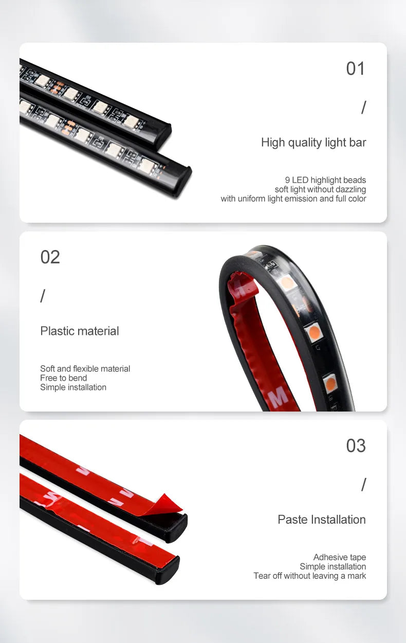 USB Neon 18 LED Car Interior Light Kit - MartHub