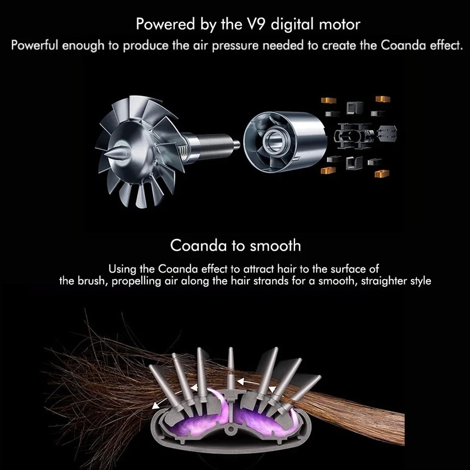 6 in 1 Hair Styler With Electric Curling Iron Hair Curler Dryers Curling Rollers Hair Curler With Dryer And Straightening Brush - My Store