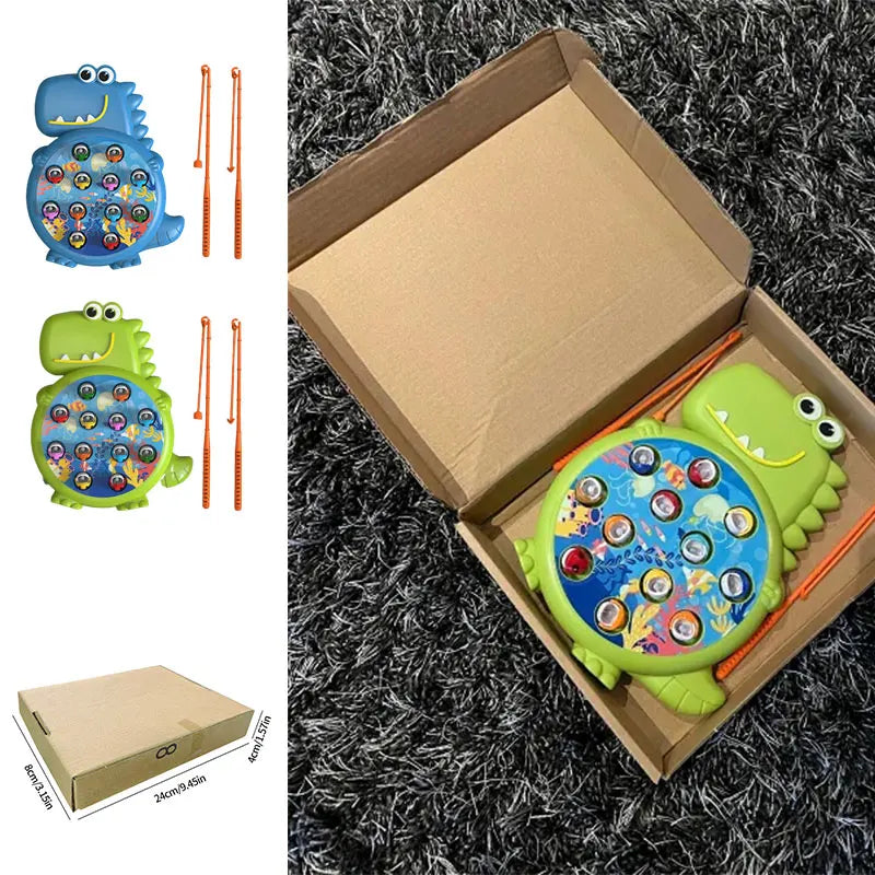 Dinosaur Simple Magnetic Fishing Toys Play Rod Game Toys for Children Baby Montessori with Rod Kids Educational Rotating Gift - My Store