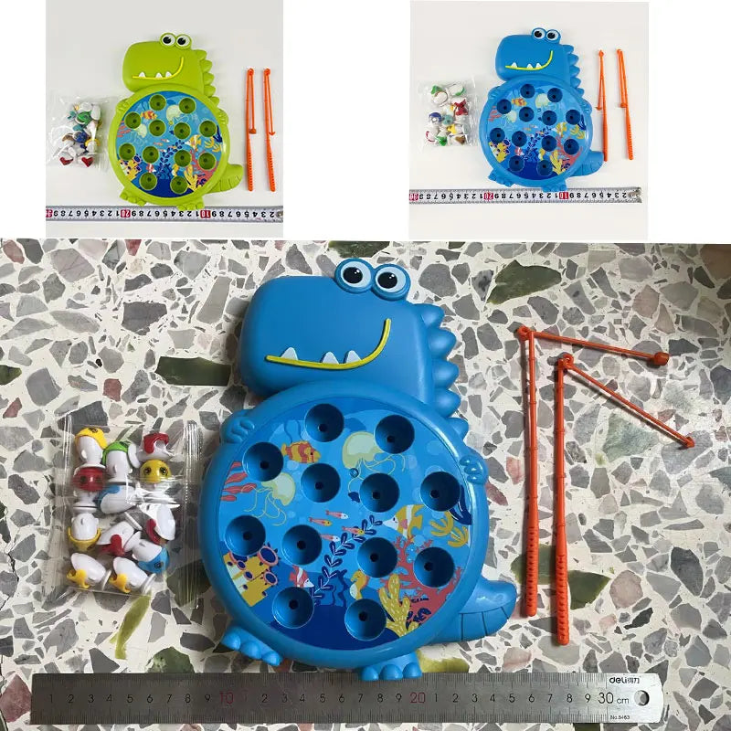 Dinosaur Simple Magnetic Fishing Toys Play Rod Game Toys for Children Baby Montessori with Rod Kids Educational Rotating Gift - My Store