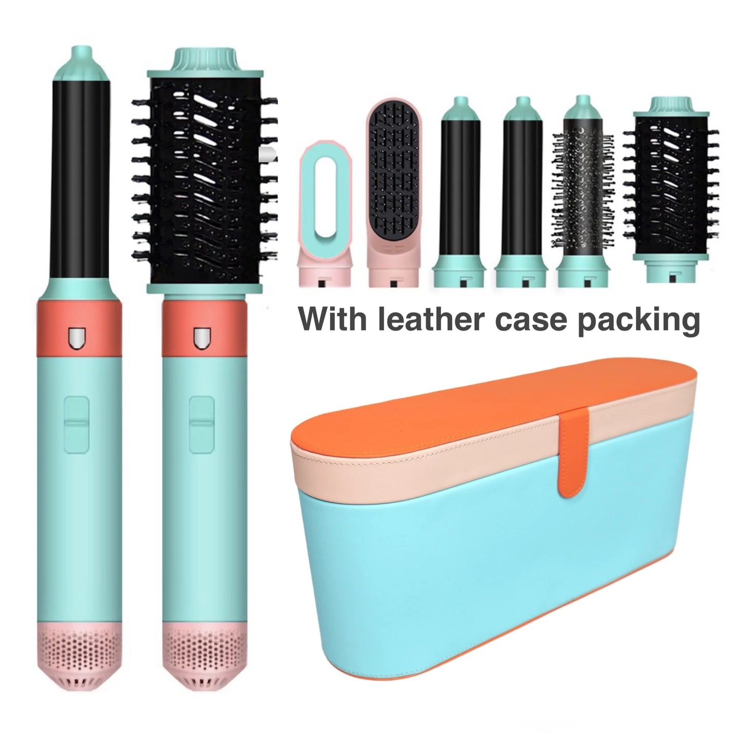 6 in 1 Hair Styler With Electric Curling Iron Hair Curler Dryers Curling Rollers Hair Curler With Dryer And Straightening Brush - My Store