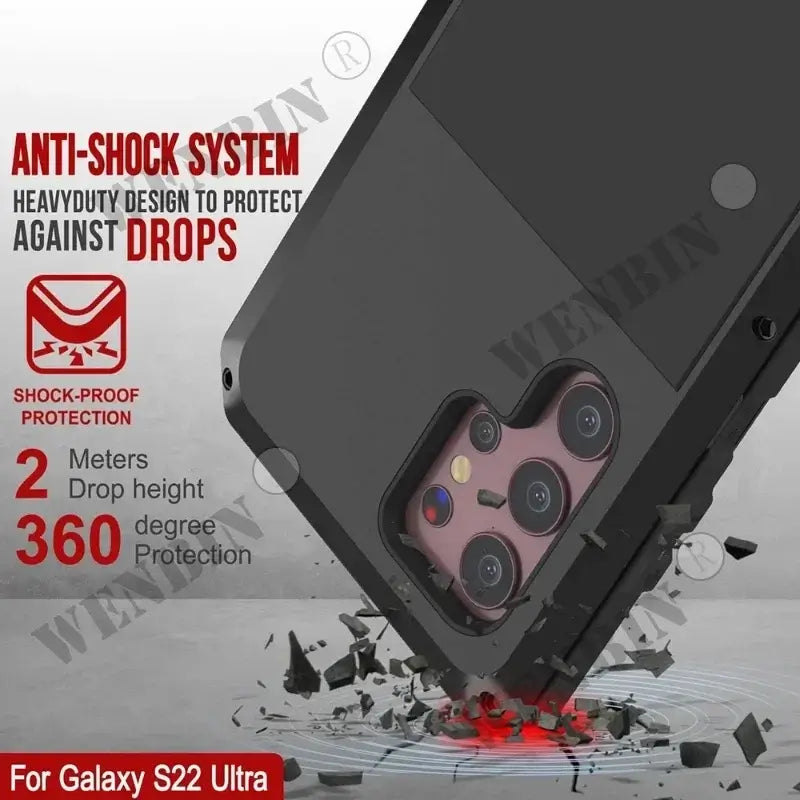 Samsung Ultra Armor Case S8 to S23 , Note 8 to Note 20 – Heavy-Duty Luxury Cover - MartHub