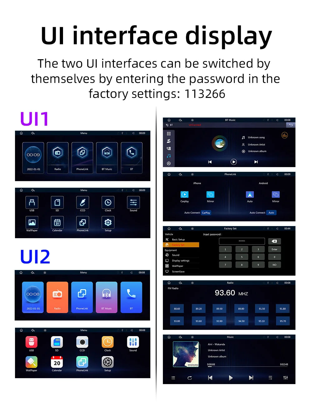 Portable 10.26" Wireless CarPlay & Reversing Camera - MartHub