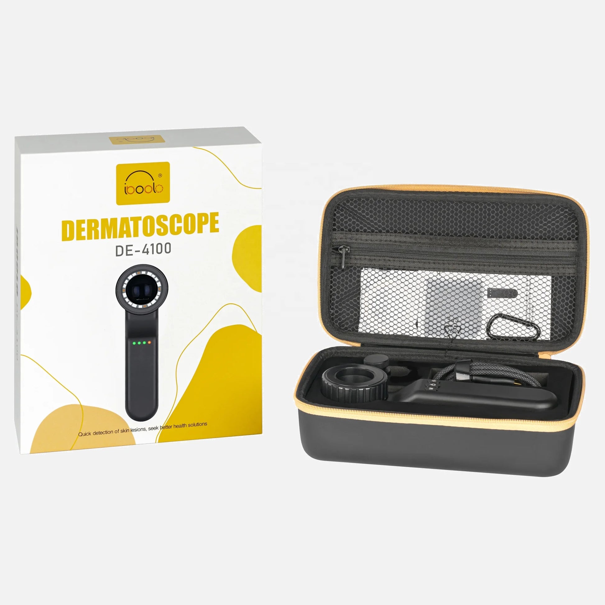 IBOOLO DE-4100 New Diagnostic Dermatoscope Optical 10x zoom dermatoscope, The world's most trusted hand-held dermatoscope - My Store