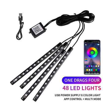 RGB Neon LED Car Interior Light Kit - MartHub