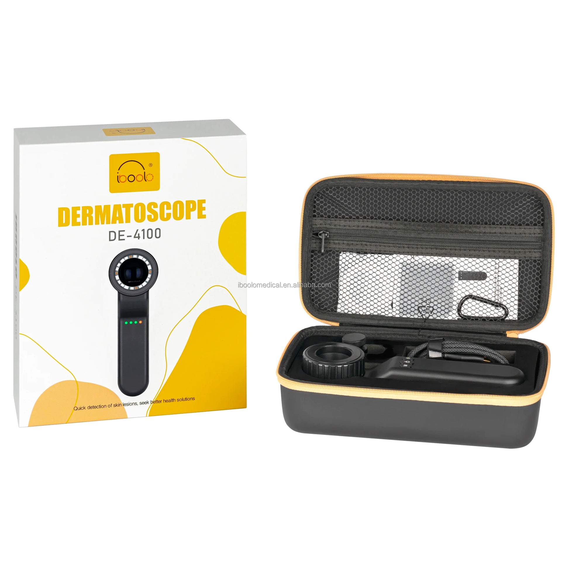 IBOOLO DE-4100 New Diagnostic Dermatoscope Optical 10x zoom dermatoscope, The world's most trusted hand-held dermatoscope - My Store