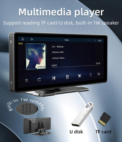 Portable 10.26" Wireless CarPlay & Reversing Camera - MartHub
