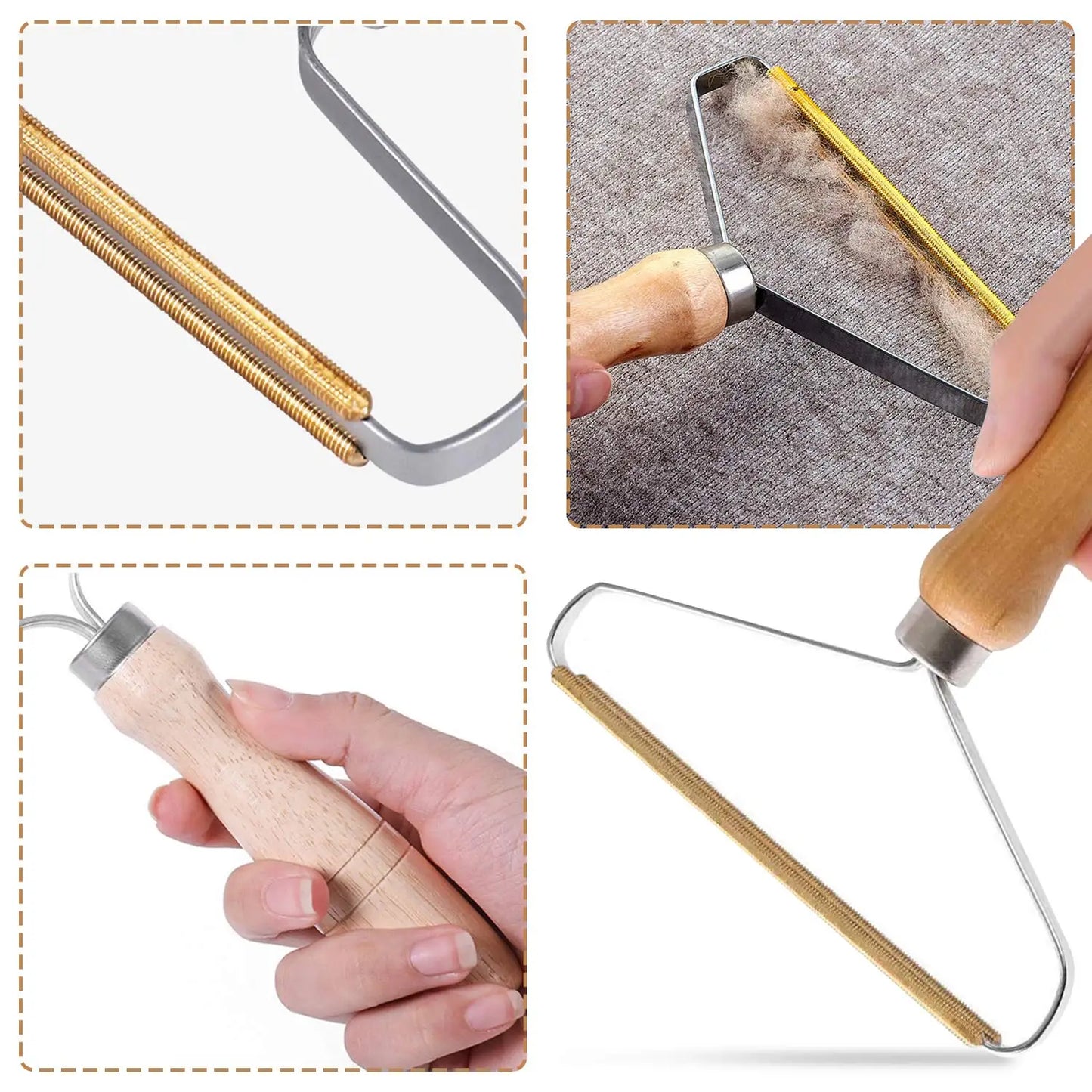 Portable Lint Remover Pet Hair Remover Brush Manual Lint Roller Sofa Clothes Cleaning Lint Brush Fuzz Fabric Shaver Brush Tool - My Store