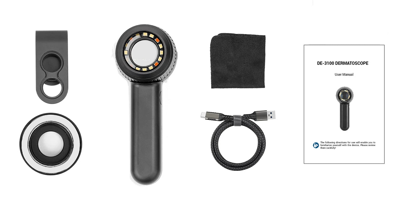 IBOOLO DE-3100 Best Professional optical dermatoscope dermoscope , the best handheld dermatoscope in the world - My Store