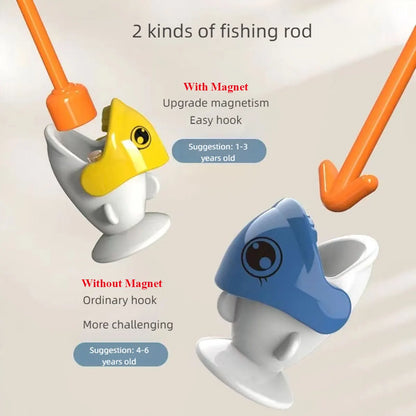 Dinosaur Simple Magnetic Fishing Toys Play Rod Game Toys for Children Baby Montessori with Rod Kids Educational Rotating Gift - My Store