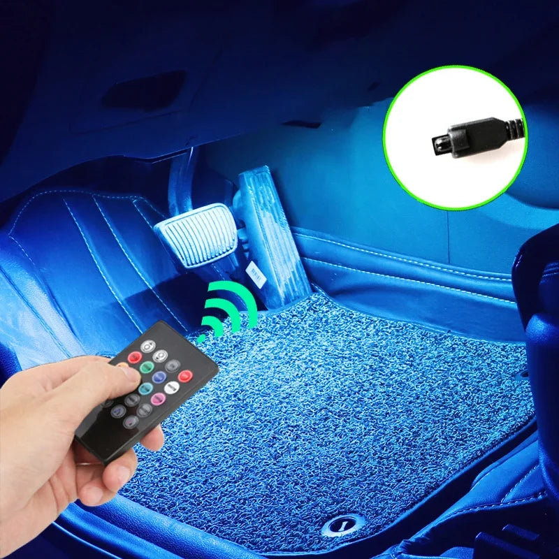 RGB Neon LED Car Interior Light Kit - MartHub