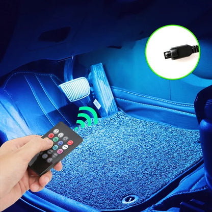 RGB Neon LED Car Interior Light Kit - MartHub