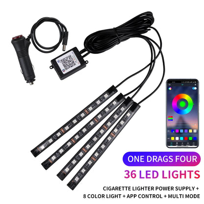 RGB Neon LED Car Interior Light Kit - MartHub