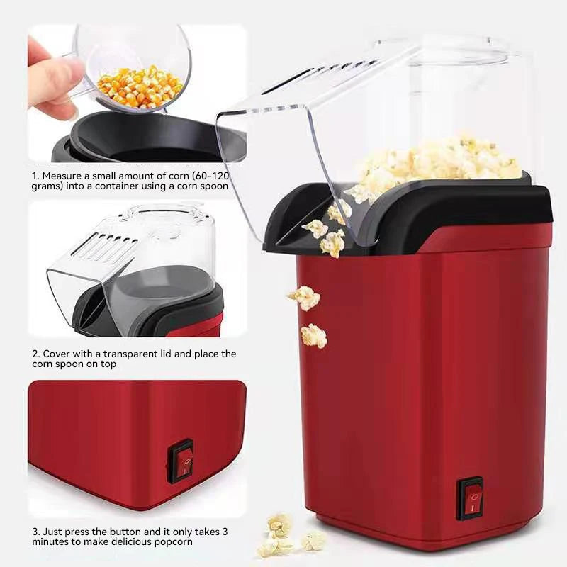 Xiaomi Popcorn Machine High Popping Rate Fully Automatic Popcorn Maker Electric Air Popper Mini Popcorn Machine for Home Kitchen - My Store