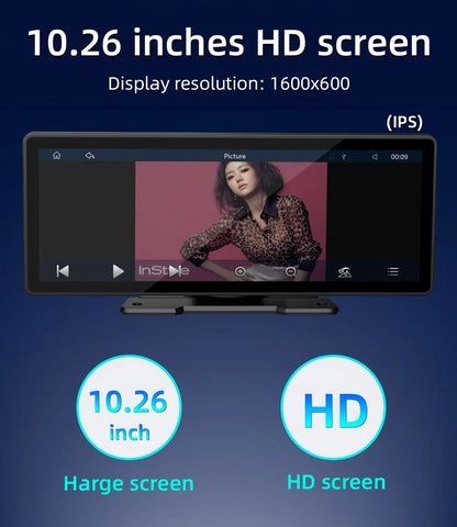 Portable 10.26" Wireless CarPlay & Reversing Camera - MartHub