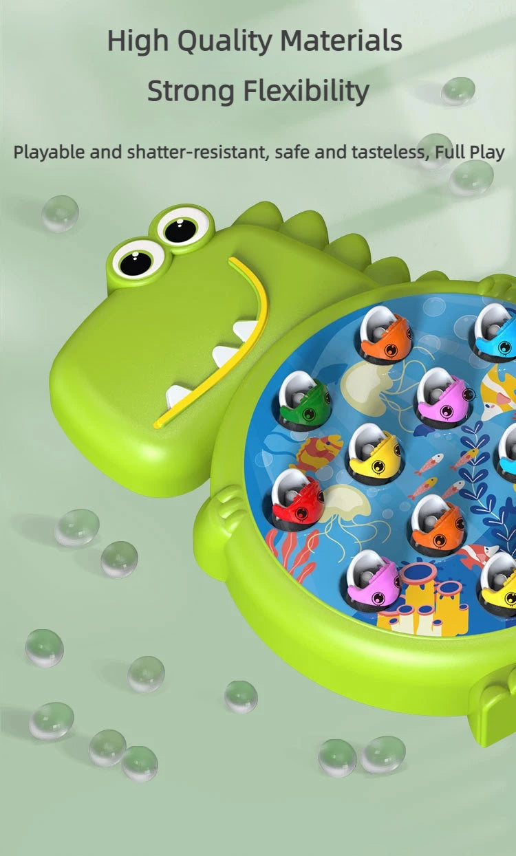 Dinosaur Simple Magnetic Fishing Toys Play Rod Game Toys for Children Baby Montessori with Rod Kids Educational Rotating Gift - My Store