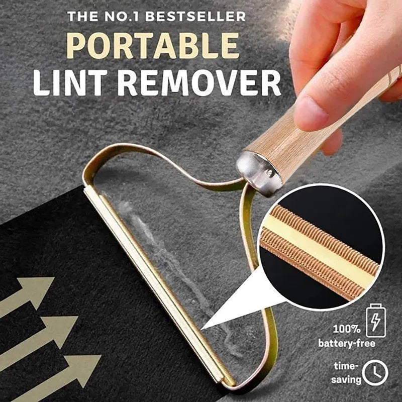 Portable Lint Remover Pet Hair Remover Brush Manual Lint Roller Sofa Clothes Cleaning Lint Brush Fuzz Fabric Shaver Brush Tool - My Store