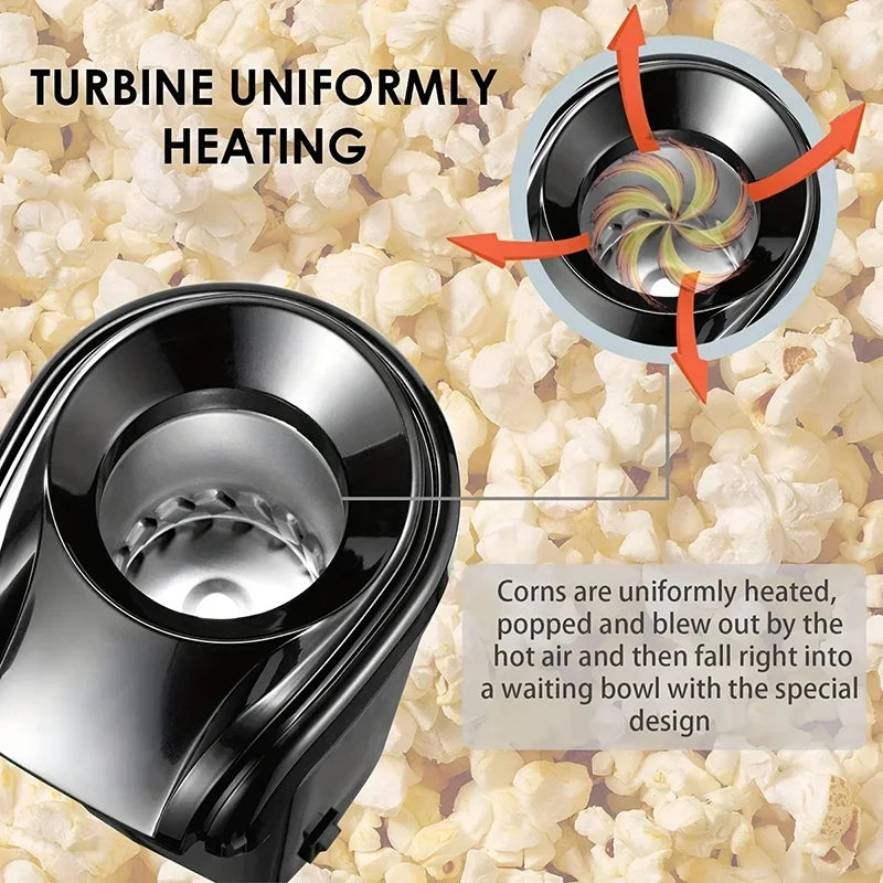 Xiaomi Popcorn Machine High Popping Rate Fully Automatic Popcorn Maker Electric Air Popper Mini Popcorn Machine for Home Kitchen - My Store