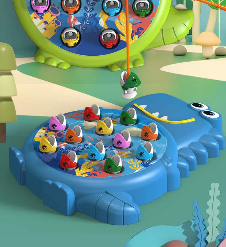 Dinosaur Simple Magnetic Fishing Toys Play Rod Game Toys for Children Baby Montessori with Rod Kids Educational Rotating Gift - My Store