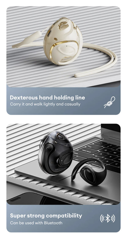 Choice New Lenovo X15 PRO Ⅱ OWS Bluetooth 5.4 Earphones Ear Hook Design Sport Earbuds HD HiFi Surround Sound Headphone - My Store