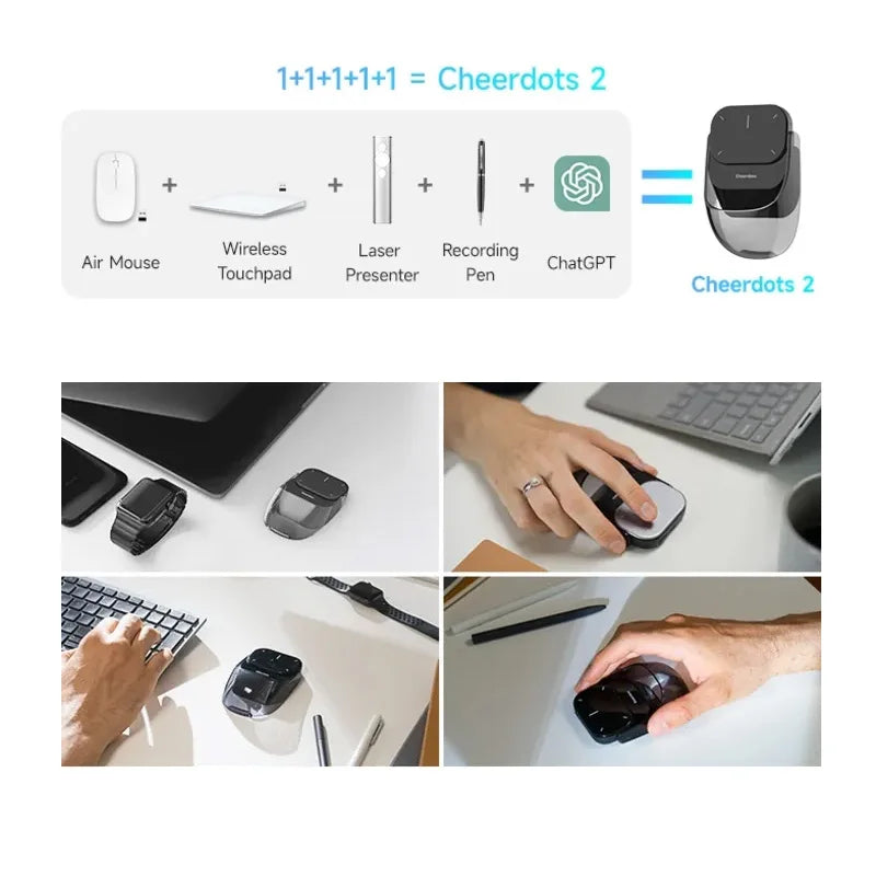 Revolutionary Wireless Air Mouse  AI Recording ChatGPT