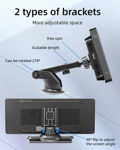 Portable 10.26" Wireless CarPlay & Reversing Camera - MartHub
